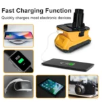 DCA1820 Battery Adapter Converter With USB-A Port for DeWALT Electric Saw Tools - Image 3