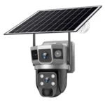 VTS02 4MP Multi-lens Panoramic Solar Surveillance PTZ Dome Camera