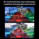 VTS02 4MP Multi-lens Panoramic Solar Surveillance PTZ Dome Camera - Image 3