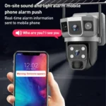 VTS02 4MP Multi-lens Panoramic Solar Surveillance PTZ Dome Camera - Image 8