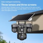 VTS29 6MP Multi-lens Panoramic Solar Surveillance PTZ Dome Camera - Image 2