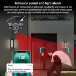 VTS29 6MP Multi-lens Panoramic Solar Surveillance PTZ Dome Camera - Image 11