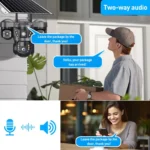 VTS29 6MP Multi-lens Panoramic Solar Surveillance PTZ Dome Camera - Image 12