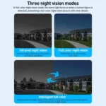 VTS29 6MP Multi-lens Panoramic Solar Surveillance PTZ Dome Camera - Image 3