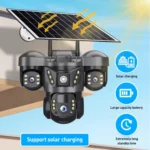 VTS29 6MP Multi-lens Panoramic Solar Surveillance PTZ Dome Camera - Image 9