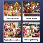 Christmas Projection Lamp Film Pattern Holiday Atmosphere Light - Image 6