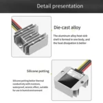 For DeWalt 20V Lithium Battery Switch Button Adapter Converter and 12V / 20A Voltage Regulator Kit - Image 4