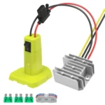 For RYOBI 18V Lithium Battery Battery Switch Button Adapter Converter With Fuses