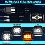 Y19 H4 7 inch Car Sun Style Square Modified Headlight for Jeep Wrangler - Image 4