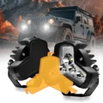 2pcs/Pack Car 80W High-power Matrix Triangle Cannon Work Light with Cable Set - Image 2