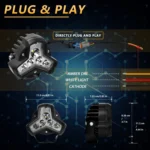 2pcs/Pack Car 80W High-power Matrix Triangle Cannon Work Light with Cable Set - Image 7