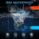 2pcs/Pack Car 70W High-power Matrix Eyes Work Light with Cable Set - Image 12