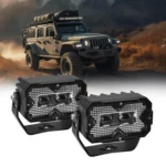 2pcs/Pack Car 70W High-power Matrix Eyes Work Light with Cable Set - Image 3