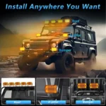 2pcs/Pack Car 70W High-power Matrix Eyes Work Light with Cable Set - Image 8