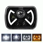 Y22 H4 7 inch Car Butterfly Style Square Modified Headlight for Jeep Wrangler