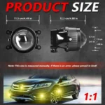 T09 2pcs/Pack 55W 3 inch High Power Dual Lens Fog Light - Image 6