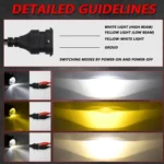 T09 2pcs/Pack 55W 3 inch High Power Dual Lens Fog Light - Image 9