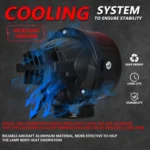 T10 2pcs/Pack 55W 3 inch High Power Dual Lens Fog Light, Universal Double Holder - Image 5