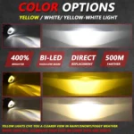 T12 2pcs/Pack 55W 3 inch High Power Dual Lens Fog Light Oblique Style for Toyota - Image 4