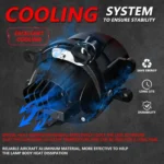 T12 2pcs/Pack 55W 3 inch High Power Dual Lens Fog Light Oblique Style for Toyota - Image 5