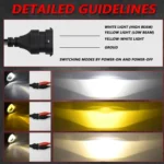 T12 2pcs/Pack 55W 3 inch High Power Dual Lens Fog Light Oblique Style for Toyota - Image 9