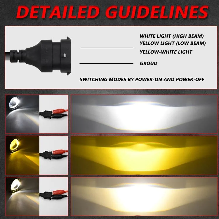 EDA008268901_8.webp T12 2pcs/Pack 55W 3 inch High Power Dual Lens Fog Light Oblique Style for Toyota - Image 9