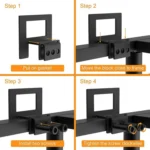 6pcs / Set Anti-slip Mattress Baffles For Metal Bed Frame Fasteners Slide Limiter - Image 3