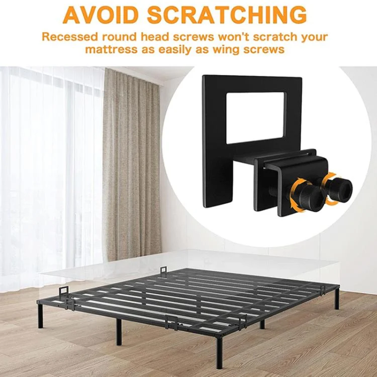 EDA008273201A_4.webp 6pcs / Set Anti-slip Mattress Baffles For Metal Bed Frame Fasteners Slide Limiter - Image 5