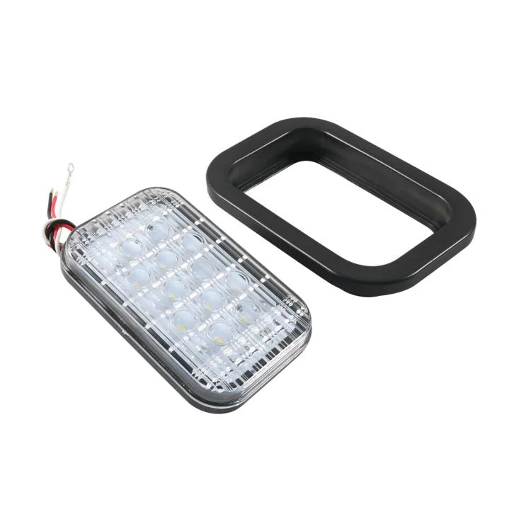 EDA008273801A_3.webp Trailer / RV / Truck 12LEDs Rectangle Tail Light with Plug - Image 4