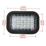 Trailer / RV / Truck 12LEDs Rectangle Tail Light with Plug - Image 7
