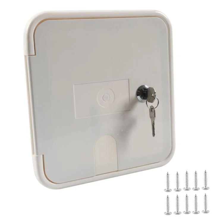 EDA008274401A.webp RV / Camper Power Cable Hatch with Screws and Key - Image 1