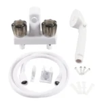 RV Tub and Shower Diverter Faucet Set, with Handheld Shower Head and Hose
