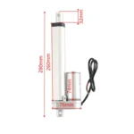 RV DIY 150mm Stroke 12V Electric Telescopic Linear Actuator with Switch Controller - Image 9