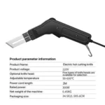 MOYI Sponge Foam Heat Cutter Plastic Thermal Melting Knife - Image 3