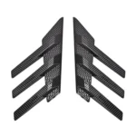 1 Pair Car Rear Windshield Air Cent Shark Fin Decorative Sticker