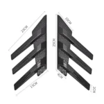 1 Pair Car Rear Windshield Air Cent Shark Fin Decorative Sticker - Image 13