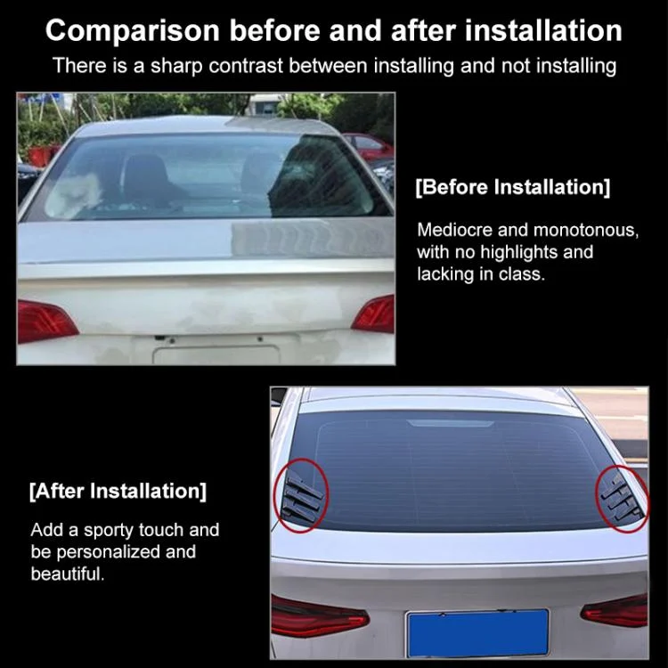 EDA0082802_B3.webp 1 Pair Car Rear Windshield Air Cent Shark Fin Decorative Sticker - Image 4