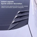 1 Pair Car Rear Windshield Air Cent Shark Fin Decorative Sticker - Image 5