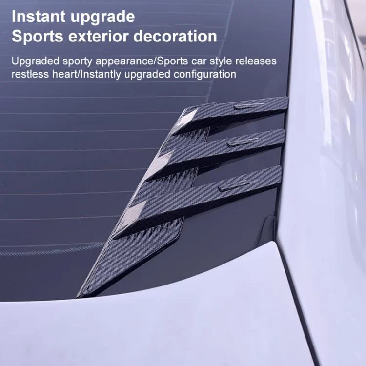 EDA0082802_B4.webp 1 Pair Car Rear Windshield Air Cent Shark Fin Decorative Sticker - Image 5