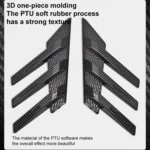 1 Pair Car Rear Windshield Air Cent Shark Fin Decorative Sticker - Image 6