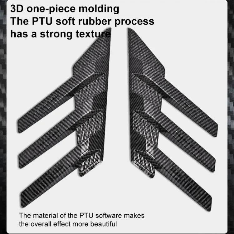 EDA0082802_B5.webp 1 Pair Car Rear Windshield Air Cent Shark Fin Decorative Sticker - Image 6