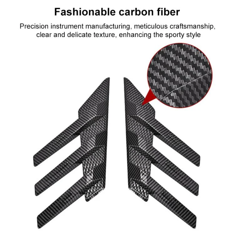 EDA0082802_B8.webp 1 Pair Car Rear Windshield Air Cent Shark Fin Decorative Sticker - Image 9