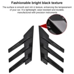 1 Pair Car Rear Windshield Air Cent Shark Fin Decorative Sticker - Image 10