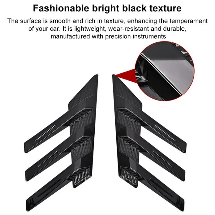 EDA0082802_B9.webp 1 Pair Car Rear Windshield Air Cent Shark Fin Decorative Sticker - Image 10