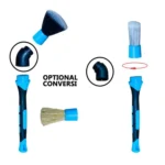 3pcs / Set Car Soft Bristle Cleaning Brush, with Elbow - Image 4