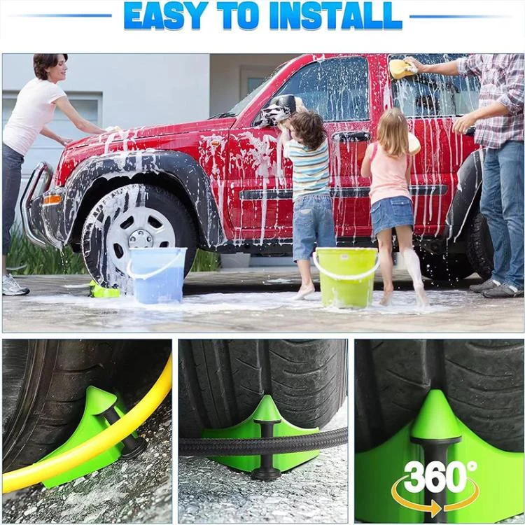 EDA0082935_4.webp Car Wash Tire Tube Anti-Pinch Tools Tire Hose Roller, Random Color Delivery - Image 5