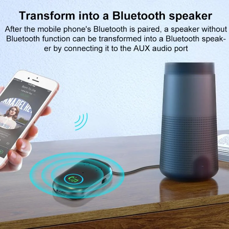 EDA008296201A_4.webp BR08T 2 in 1 Car Bluetooth AUX Receiver Transmitter Bluetooth Audio Adapter - Image 5