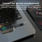 BR08T 2 in 1 Car Bluetooth AUX Receiver Transmitter Bluetooth Audio Adapter - Image 7