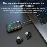 BR08T 2 in 1 Car Bluetooth AUX Receiver Transmitter Bluetooth Audio Adapter - Image 9