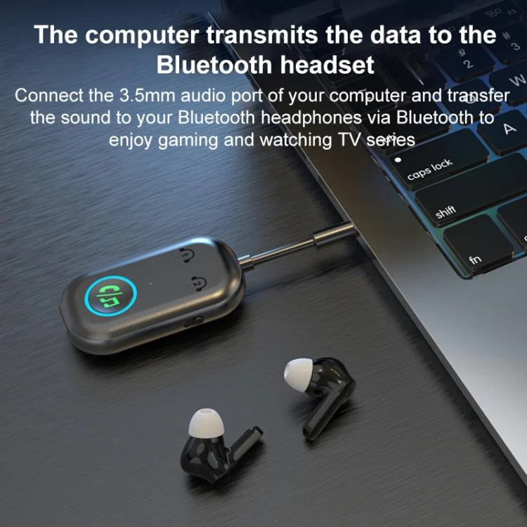 EDA008296201A_8.webp BR08T 2 in 1 Car Bluetooth AUX Receiver Transmitter Bluetooth Audio Adapter - Image 9